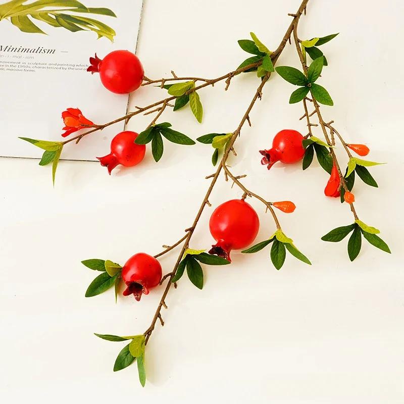 80cm Artificial Green Plants 5 Heads Pomegranate Berry Auditorium Decorated Artificial Pomegranates Fruit Branch Plant Florist червоний
80cm Artificial Green Plants 5 Heads Pomegranate Berry Auditorium Decorated Artificial Pomegranates Fruit Branch Plant Florist червоний