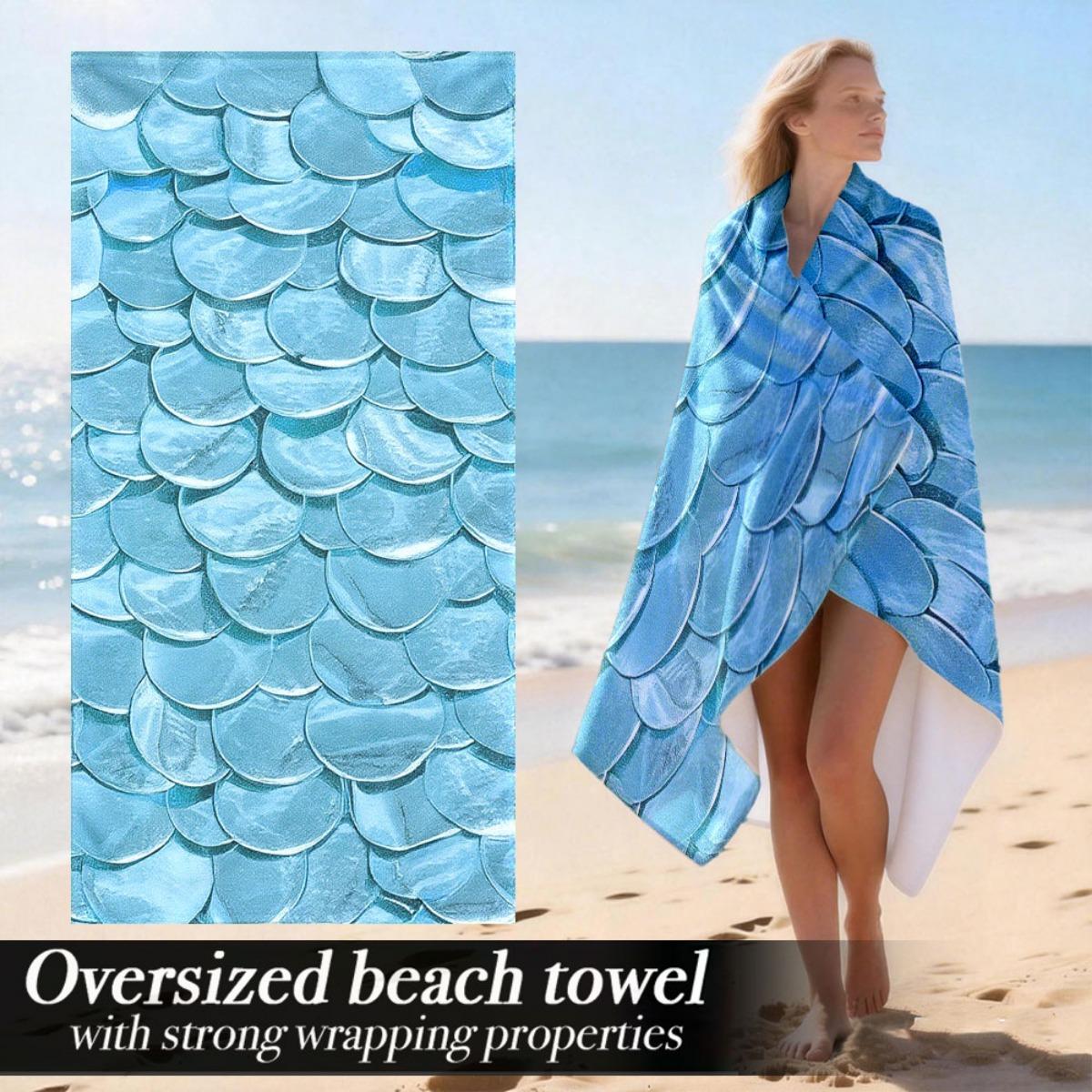 Mermaid Scale Oversized Beach Towel – Lightweight & Soft, Ocean-Inspired Design, Perfect for Sports & Home Use W40*H60(CM)
Mermaid Scale Oversized Beach Towel – Lightweight & Soft, Ocean-Inspired Design, Perfect for Sports & Home Use W40*H60(CM)