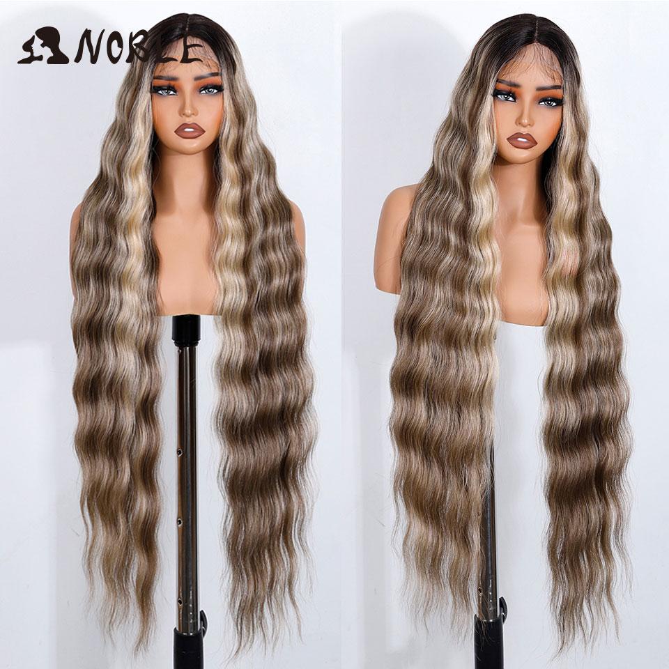 Noble Synthetic Lace Front Wig 36Inch Long Wavy Lace Part Body Wavy Lace Wig For Women Lace Front Wig Ombre Blonde Cosplay Wig (as the picture,150%&36inches&Lace Part Wig)
Noble Synthetic Lace Front Wig 36Inch Long Wavy Lace Part Body Wavy Lace Wig For Women Lace Front Wig Ombre Blonde Cosplay Wig (as the picture,150%&36inches&Lace Part Wig)