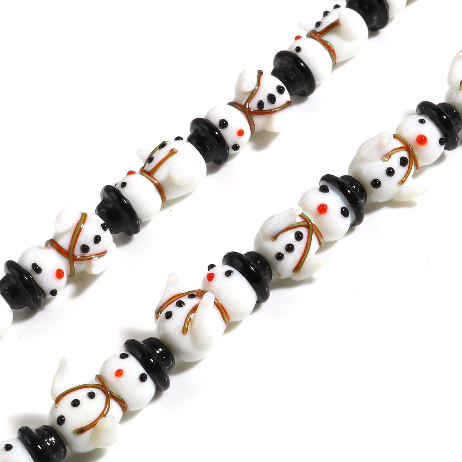 2PCs Lampwork Glass Beads Christmas Snowman Santa Claus Red Black White Loose Spacer Beads For Women DIY Making Necklace Jewelry
2PCs Lampwork Glass Beads Christmas Snowman Santa Claus Red Black White Loose Spacer Beads For Women DIY Making Necklace Jewelry
