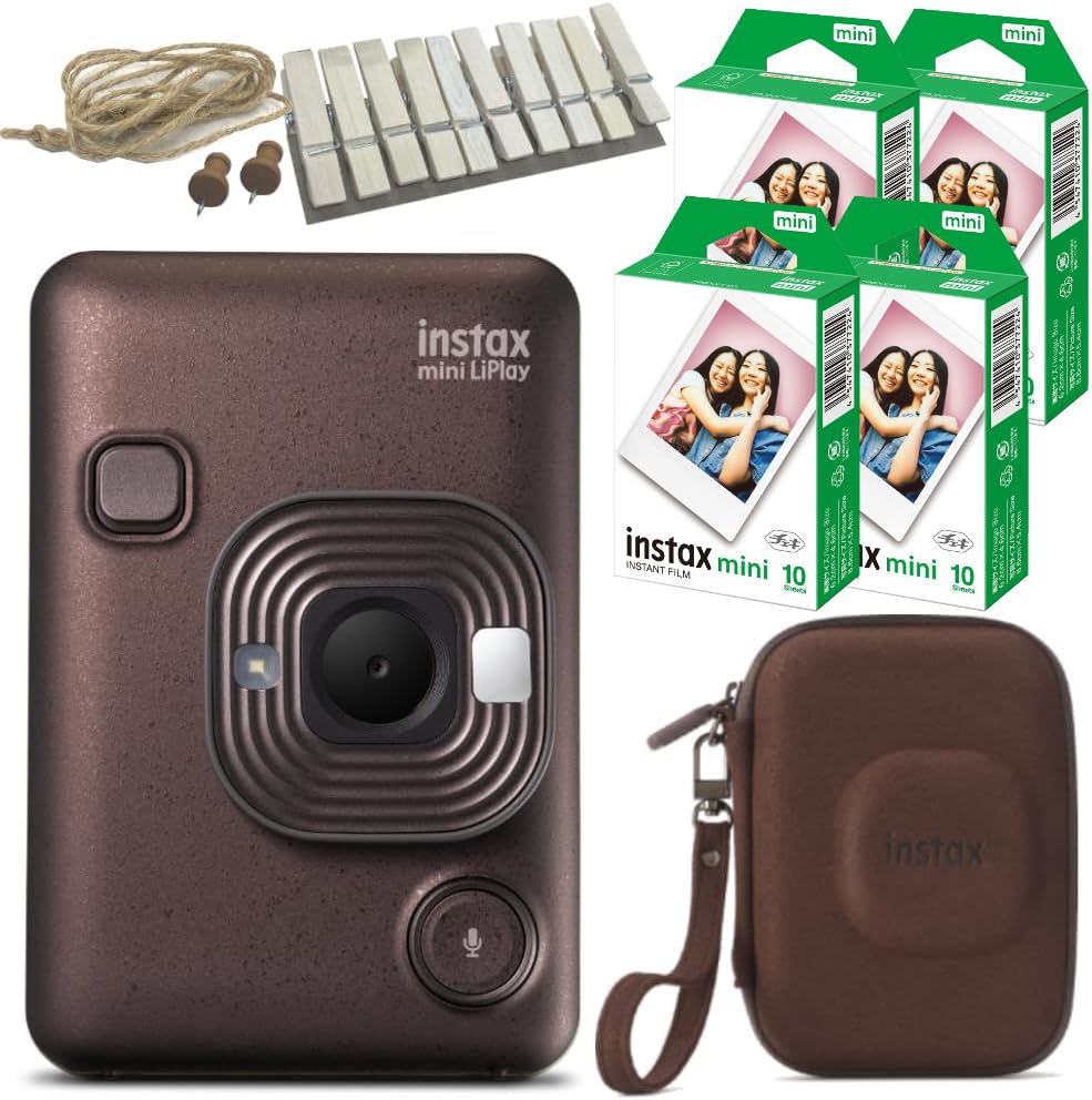Cheki instax mini LiPlay Replay Deep Bronze Case 40 Films Garland & & & (7-piece set) бронзовий
Cheki instax mini LiPlay Replay Deep Bronze Case 40 Films Garland & & & (7-piece set) бронзовий
