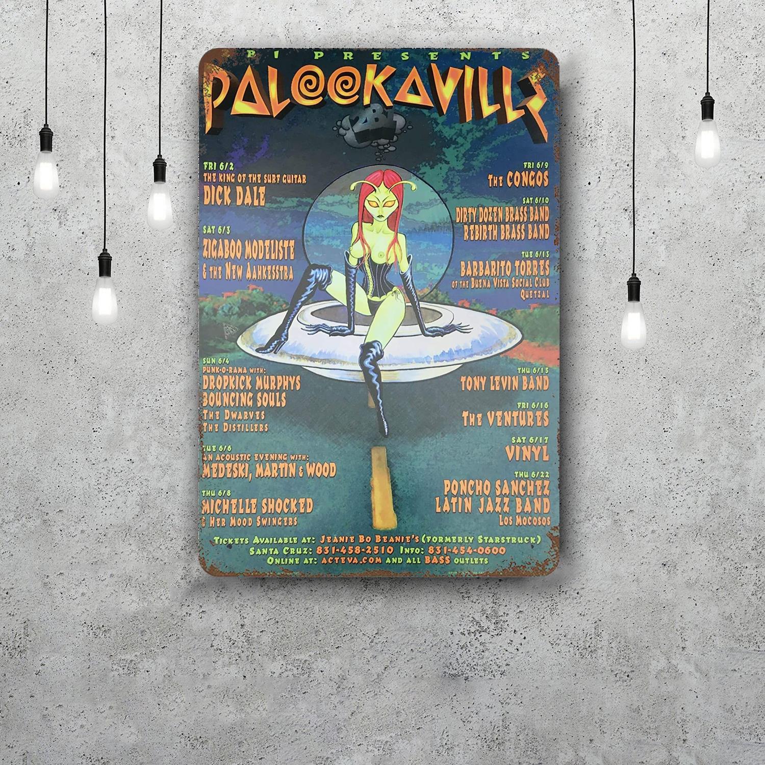Dick Dale Classic Poster Rusty Metal Plaque Retro Decorative Plate Bar Man Cave Garage Club Metal Sign Wall Decoration 20x30cm(7.8x11.8inch)
Dick Dale Classic Poster Rusty Metal Plaque Retro Decorative Plate Bar Man Cave Garage Club Metal Sign Wall Decoration 20x30cm(7.8x11.8inch)