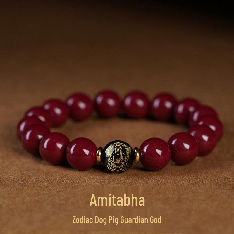 Браслет из киноварных бусин Будды - Талисман удачи для мужчин и женщин 10MM
Браслет из киноварных бусин Будды - Талисман удачи для мужчин и женщин 10MM