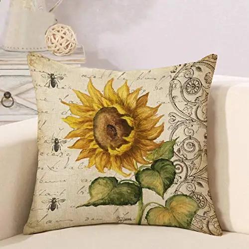 Retro sunflower print linen pillowcase sofa cushion cover home decoration can be customized for you 40x40 50x50 60x60 45x45 40x40cm16x16Inch
Retro sunflower print linen pillowcase sofa cushion cover home decoration can be customized for you 40x40 50x50 60x60 45x45 40x40cm16x16Inch