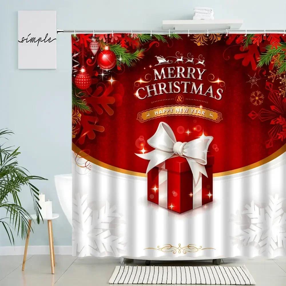 Merry Christmas Shower Curtain Santa Claus Christmas Tree Red New Year Theme Home Bathroom Decor Waterproof Screen With Hooks 1pc90x180curtain
Merry Christmas Shower Curtain Santa Claus Christmas Tree Red New Year Theme Home Bathroom Decor Waterproof Screen With Hooks 1pc90x180curtain