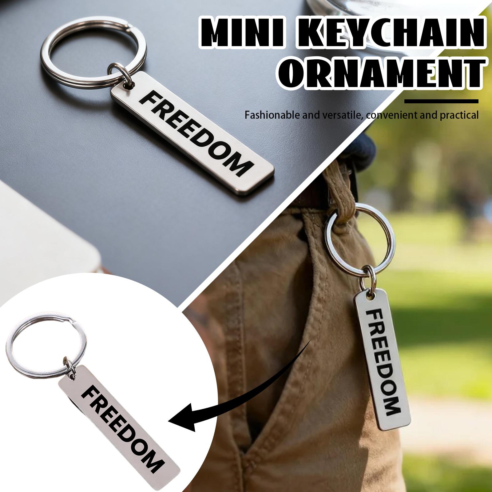 Stainless Steel Metal Keychain, Suitable For Both Men And Women. Freedoom One Size
Stainless Steel Metal Keychain, Suitable For Both Men And Women. Freedoom One Size
