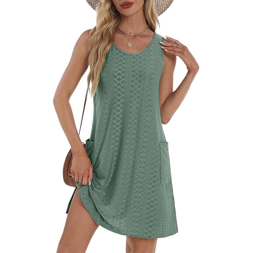 Summer Dresses for Women 2025 Eyelet Casual Loose Sleeveless Sundresses Tank Dresses with Pockets S
Summer Dresses for Women 2025 Eyelet Casual Loose Sleeveless Sundresses Tank Dresses with Pockets S