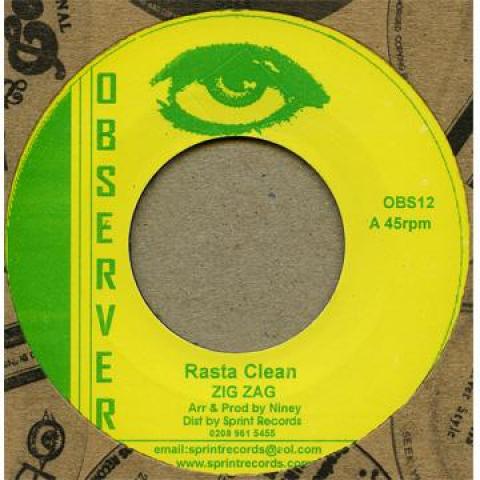 7inch Record ZIG ZAG / NINEY THE OBSERVER - Rasta Clean / Version OBS12 Observer 1973 UK Reggae, Ska & Dub
7inch Record ZIG ZAG / NINEY THE OBSERVER - Rasta Clean / Version OBS12 Observer 1973 UK Reggae, Ska & Dub
