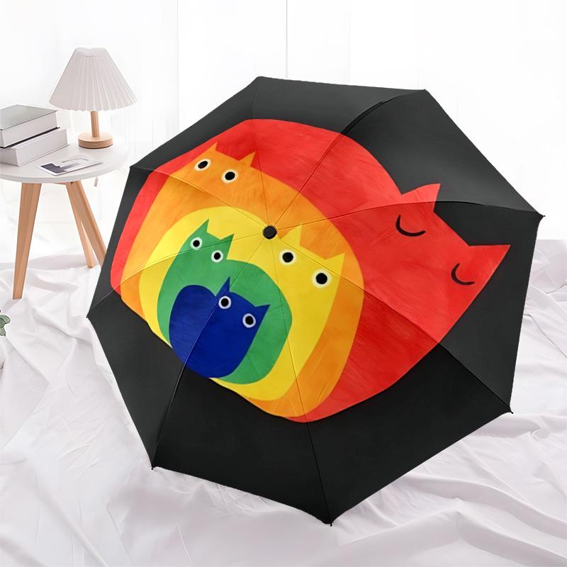 1pc Rainbow Cats Auto Open 8-Rib Windproof Leisure Cool Umbrella, Travel & Commuting, Suitable for All Seasons
1pc Rainbow Cats Auto Open 8-Rib Windproof Leisure Cool Umbrella, Travel & Commuting, Suitable for All Seasons