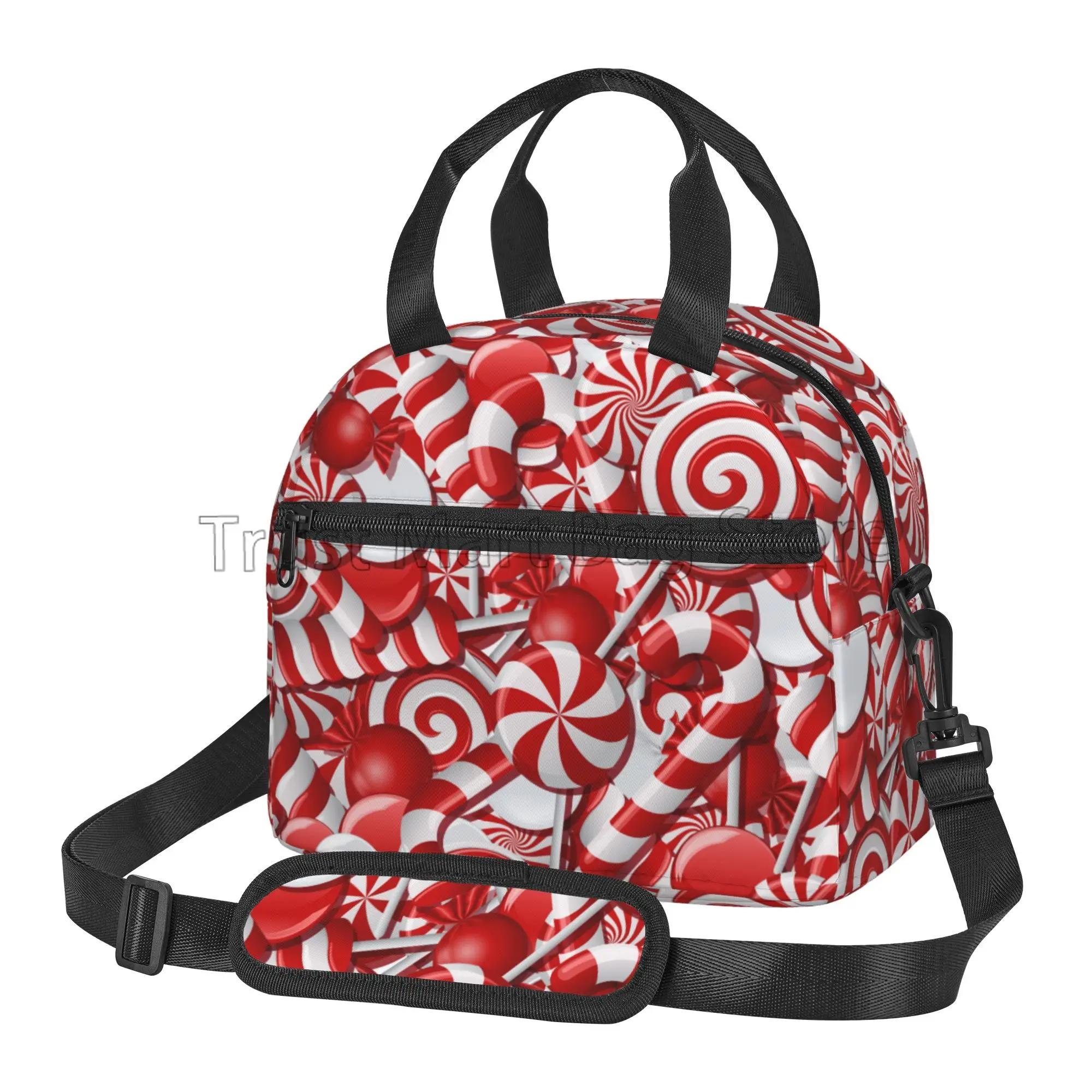 Christmas Red and White Sweet Candies Print Insulated Lunch Bag for Adults Boys Girls Reusable Portable Thermal Bento Tote Bags
Christmas Red and White Sweet Candies Print Insulated Lunch Bag for Adults Boys Girls Reusable Portable Thermal Bento Tote Bags