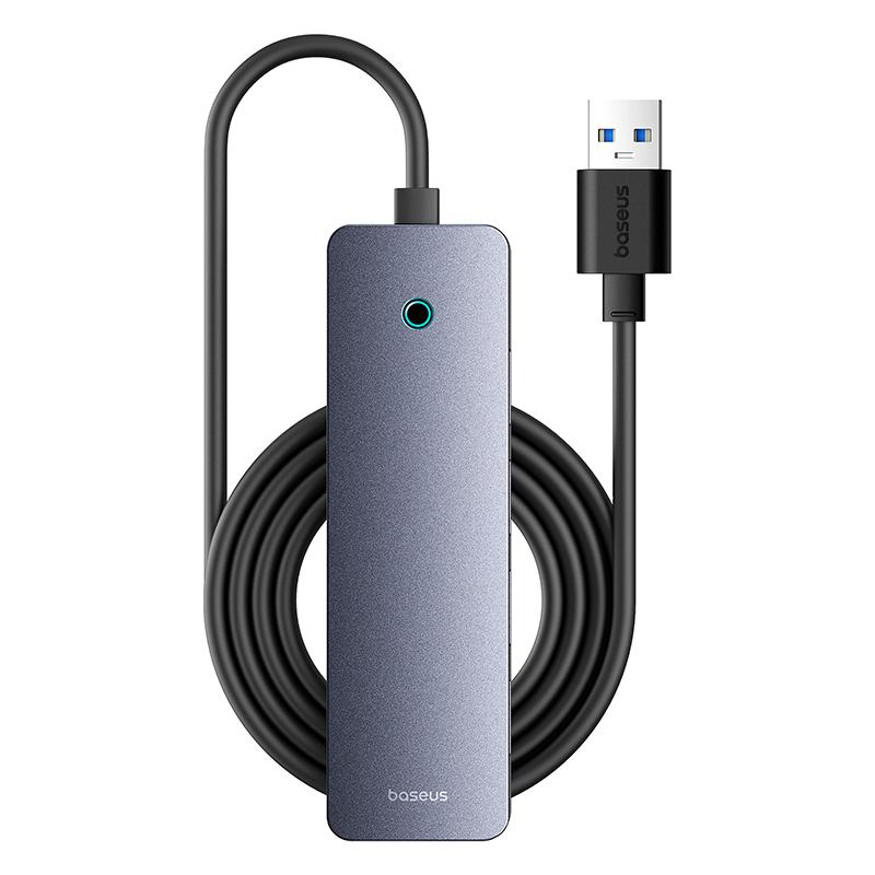 BASEUS UltraJoy Series BS-OH080 200cm 4-Port USB3.0 HUB Lite Adapter Docking Station with Type-C 5V,Dark Grey As Shown A
BASEUS UltraJoy Series BS-OH080 200cm 4-Port USB3.0 HUB Lite Adapter Docking Station with Type-C 5V,Dark Grey As Shown A
