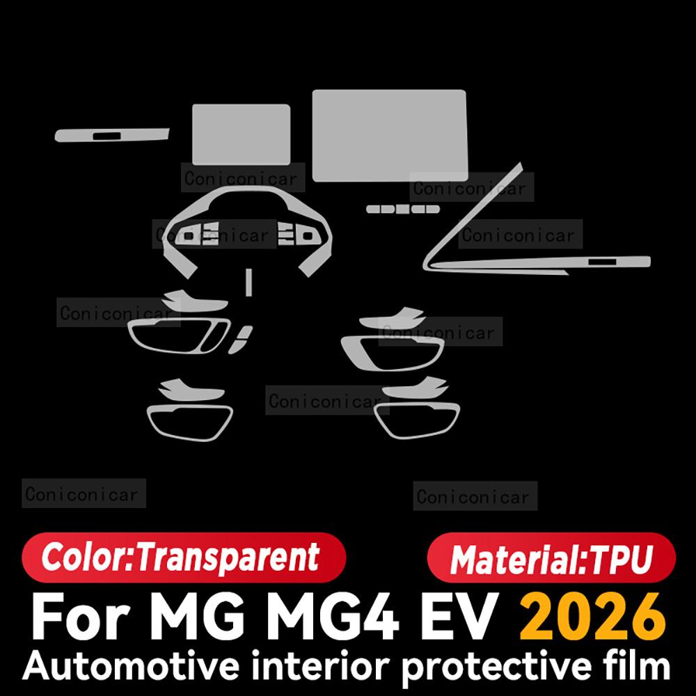 For MG MG4 EV 2026 Car Interior Protection Anti-Scratch TPU Film trument Center Control Navigation Screen Accessories Right rudder
For MG MG4 EV 2026 Car Interior Protection Anti-Scratch TPU Film trument Center Control Navigation Screen Accessories Right rudder