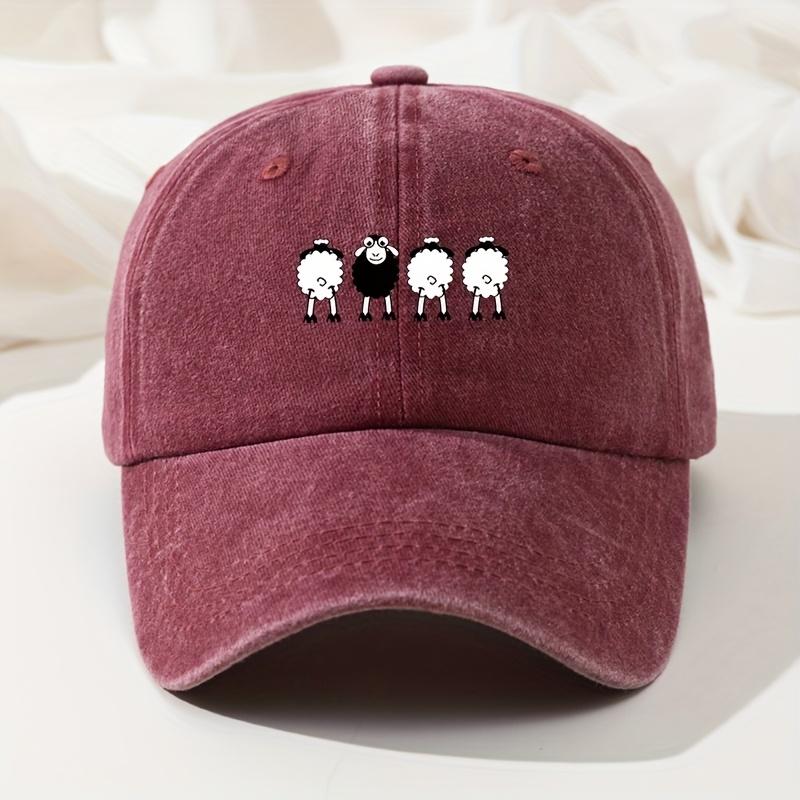 Cartoon Sheep Print Baseball Cap Retro Washed Casual Hat Adjustable High Quality Dad Truck Fishing Hat for Men and Women червоний
Cartoon Sheep Print Baseball Cap Retro Washed Casual Hat Adjustable High Quality Dad Truck Fishing Hat for Men and Women червоний