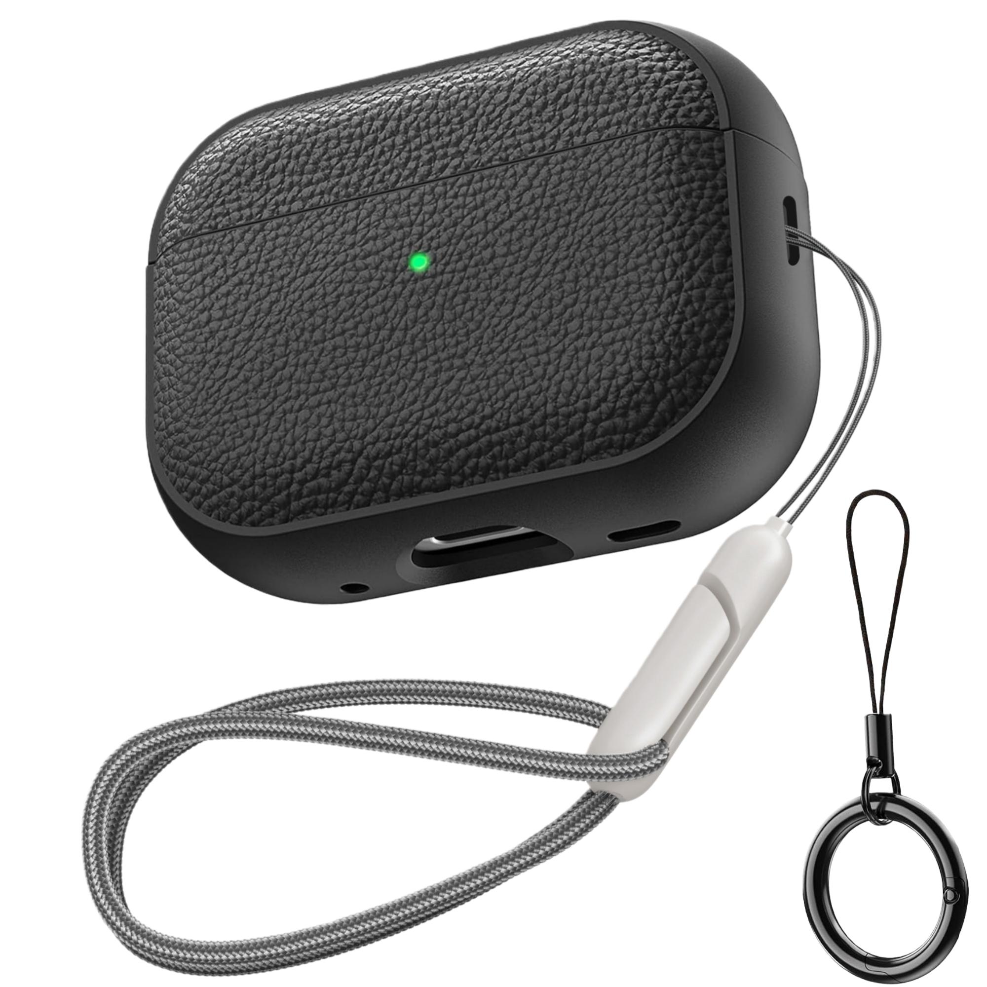 For AirPods Pro 3/Pro2/Pro Earphone Case Leather-Texture TPU Protective Cover with Keychain & Lanyard for AirPods 4th Generation for AirPods Pro 3 чёрный
For AirPods Pro 3/Pro2/Pro Earphone Case Leather-Texture TPU Protective Cover with Keychain & Lanyard for AirPods 4th Generation for AirPods Pro 3 чёрный
