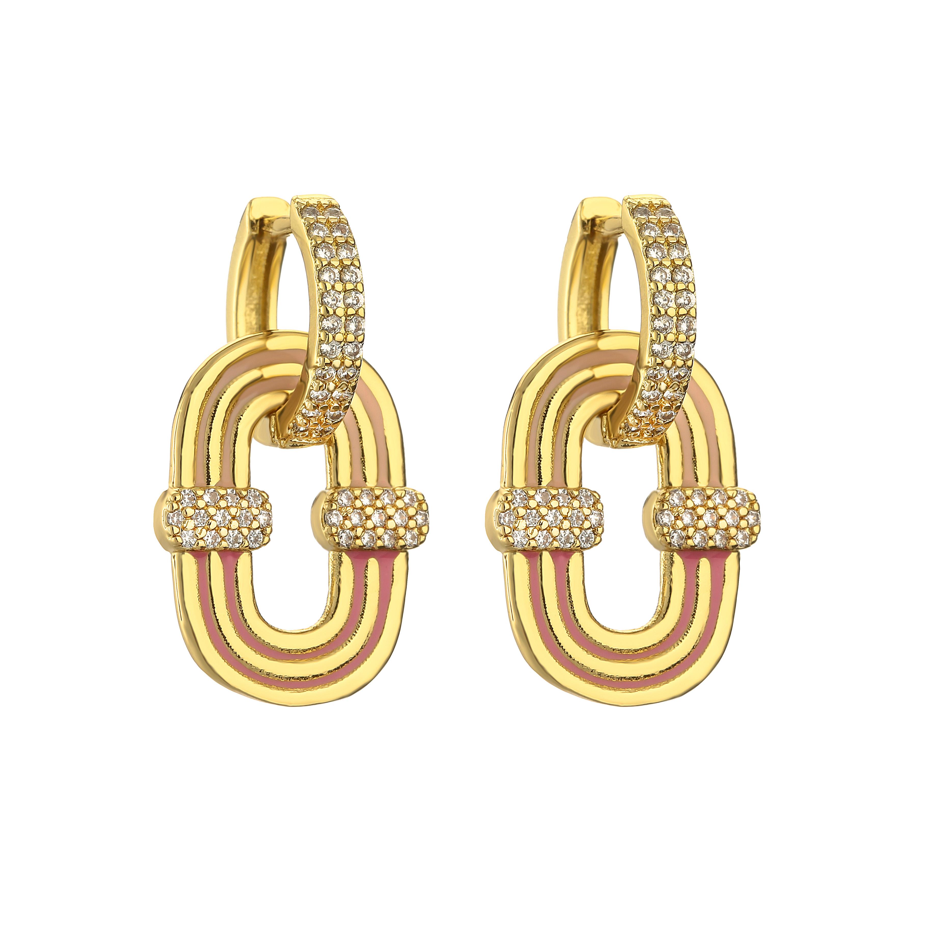 HECHENG,Enamel Geometric CZ Hoop Earrings Gold Color Copper 18K Plated Zirconia Hoop Huggies Women Zircon Gift
HECHENG,Enamel Geometric CZ Hoop Earrings Gold Color Copper 18K Plated Zirconia Hoop Huggies Women Zircon Gift