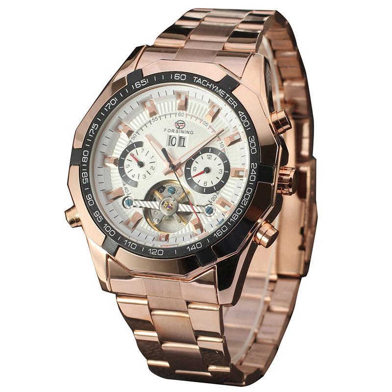 Мужские модные мужские автоматические механические часы с турбийоном и большим циферблатом Forsining ярко-розовый/белый
Мужские модные мужские автоматические механические часы с турбийоном и большим циферблатом Forsining ярко-розовый/белый