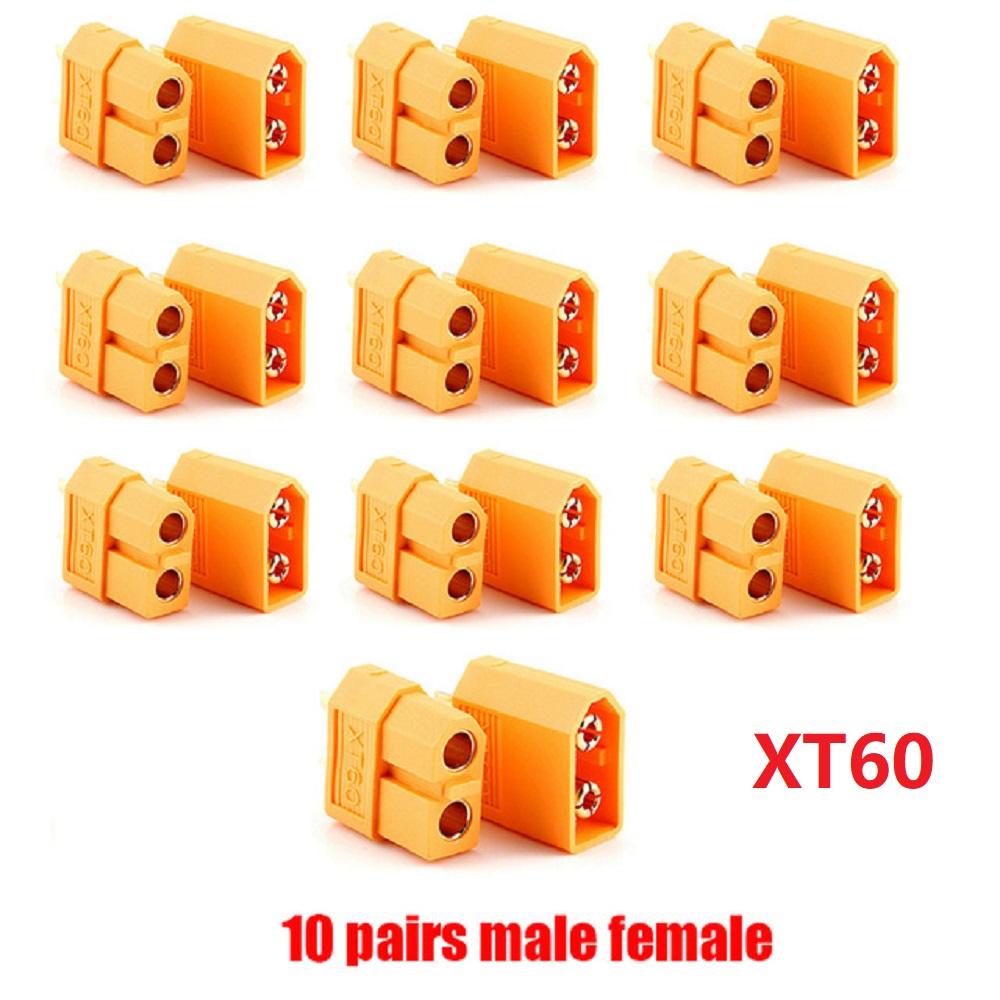 10 Pairs XT60 XT-60 Bullet Connectors Gold Plated Male Female For RC Lipo DIY Plug Power Battery
10 Pairs XT60 XT-60 Bullet Connectors Gold Plated Male Female For RC Lipo DIY Plug Power Battery