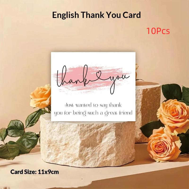 10Pcs Thank You Cards Blank Inside For Gift Card Box Package Decoration Shopkeeper Baking Small Business 10pcs
10Pcs Thank You Cards Blank Inside For Gift Card Box Package Decoration Shopkeeper Baking Small Business 10pcs