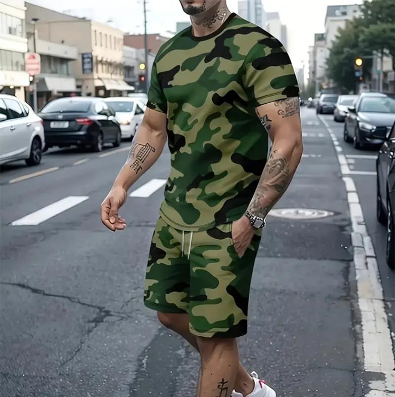 Summer Fashion Men s T-shirt And Shorts Set 3D Camouflage Print Men s Short-sleeved Top Outdoor Sports Men s Shorts Size XXS-6XL XS
Summer Fashion Men s T-shirt And Shorts Set 3D Camouflage Print Men s Short-sleeved Top Outdoor Sports Men s Shorts Size XXS-6XL XS