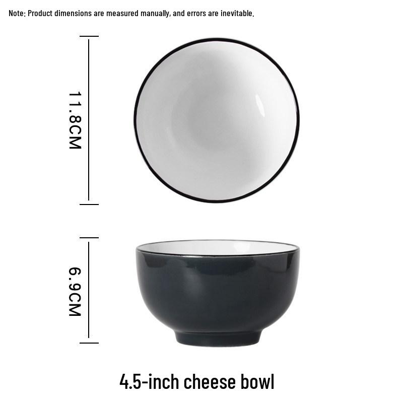 Silver-Gray Ceramic Rice and Noodle Bowl - Creative, Thickened, Multi-use Tableware for Soup and Fruit. 4.5-inch Silver-Gray Cheese Bowl Set of 6
Silver-Gray Ceramic Rice and Noodle Bowl - Creative, Thickened, Multi-use Tableware for Soup and Fruit. 4.5-inch Silver-Gray Cheese Bowl Set of 6