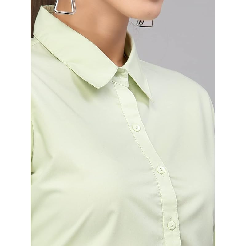 Style Quotient Women Solid Light Green Polycotton Regular Formal Shirt S зелёный
Style Quotient Women Solid Light Green Polycotton Regular Formal Shirt S зелёный