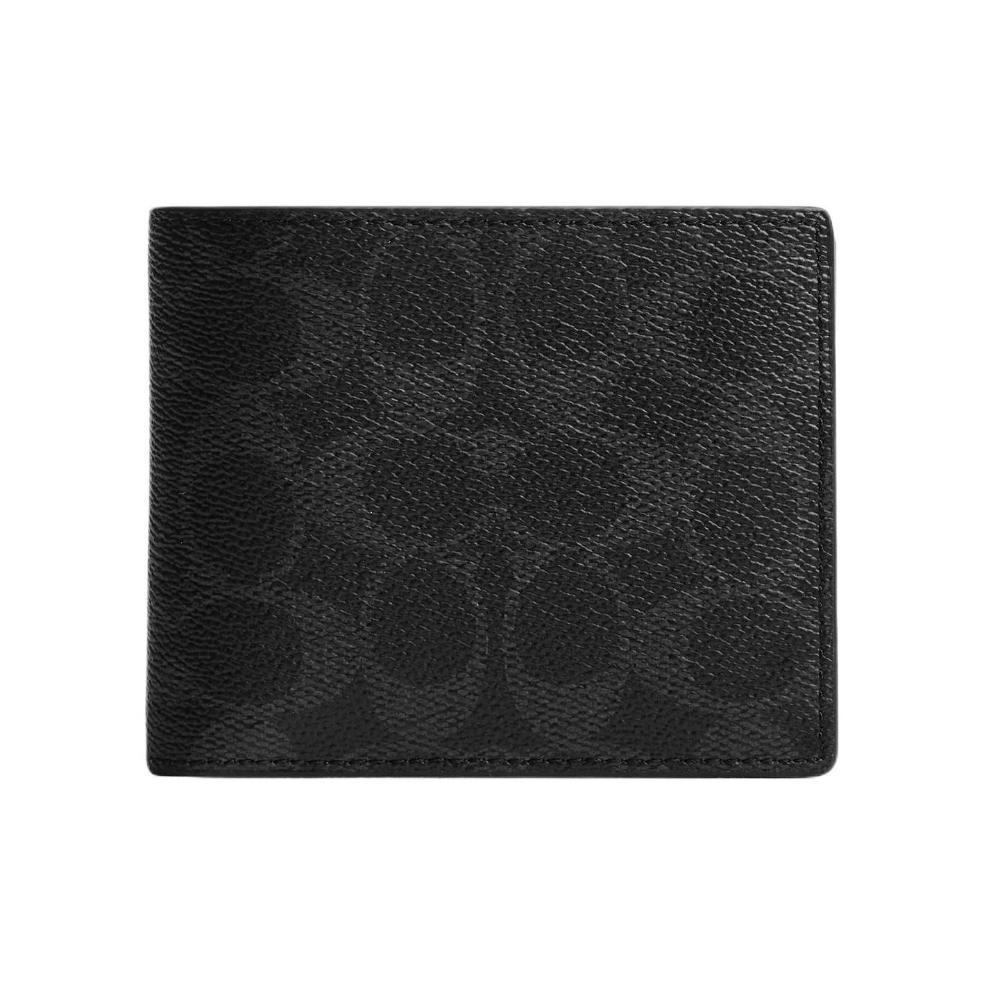 Coach 11 Classic Logo Three-Way Synthetic Leather Wallet Men Wallet Black 916-OY2 Black
Coach 11 Classic Logo Three-Way Synthetic Leather Wallet Men Wallet Black 916-OY2 Black
