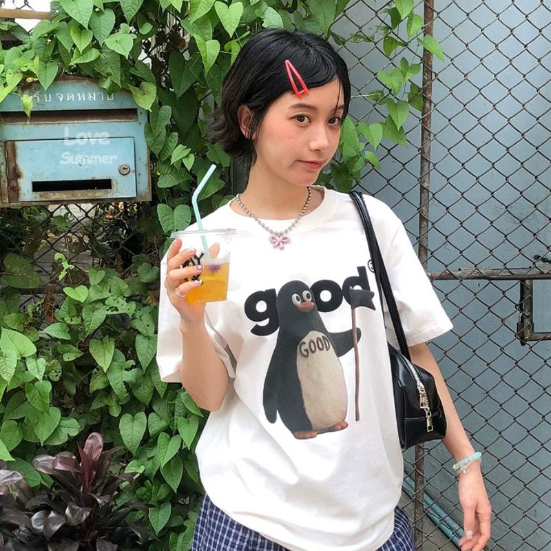Japanese Style Unisex Summer Loose Casual T-Shirt Cartoon Fashion Design penguin Printed Short Sleeve Tees Harajuku Y2K Tops Vintage Streetwear S белый
Japanese Style Unisex Summer Loose Casual T-Shirt Cartoon Fashion Design penguin Printed Short Sleeve Tees Harajuku Y2K Tops Vintage Streetwear S белый