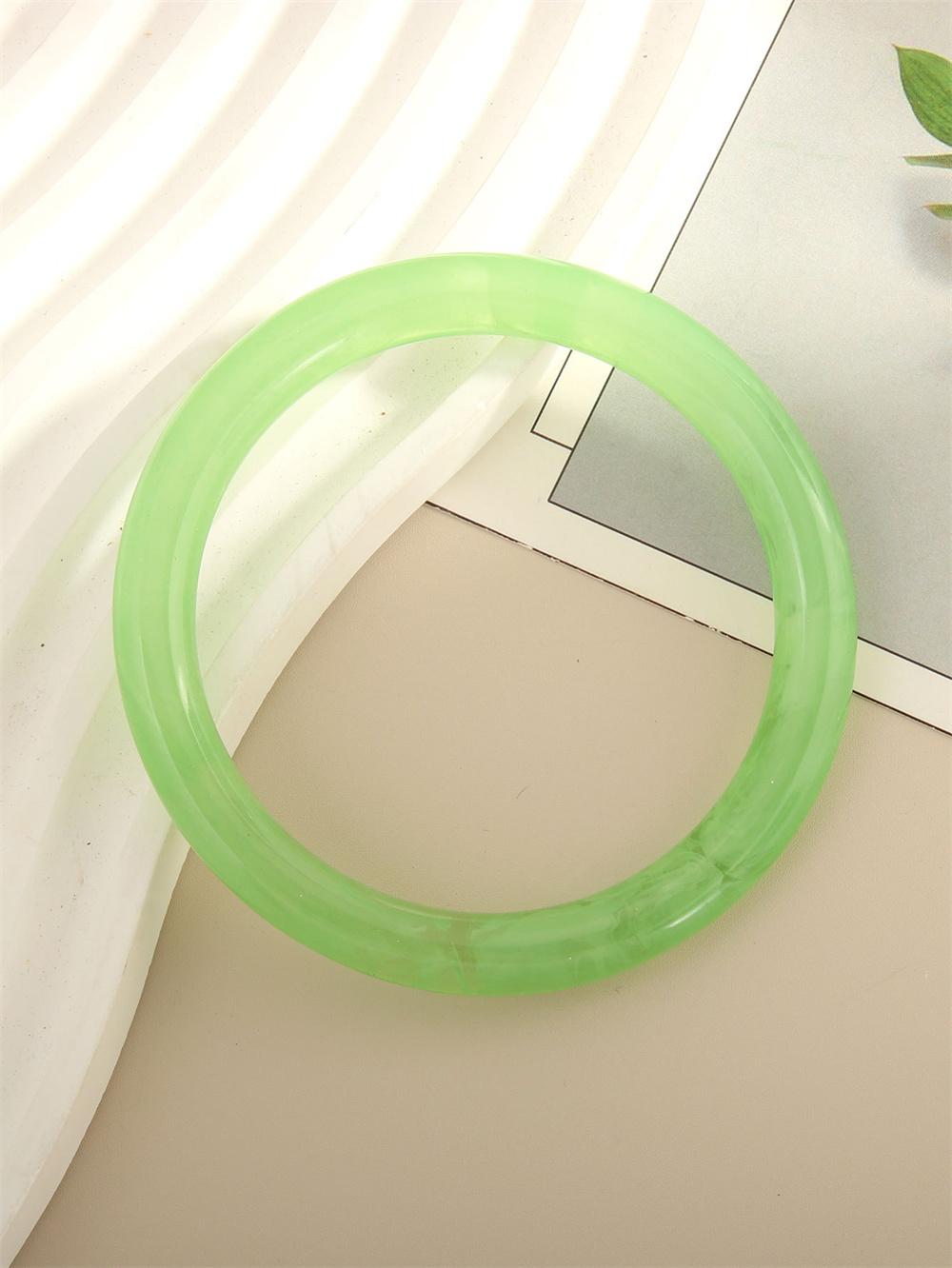 New 8mm Round Candy Colored Acrylic Bangle Transparent Exquisite Texture Bracelet Simple Girl s Bracelet Versatile Trend Jewelry 58-60mm зелений
New 8mm Round Candy Colored Acrylic Bangle Transparent Exquisite Texture Bracelet Simple Girl s Bracelet Versatile Trend Jewelry 58-60mm зелений