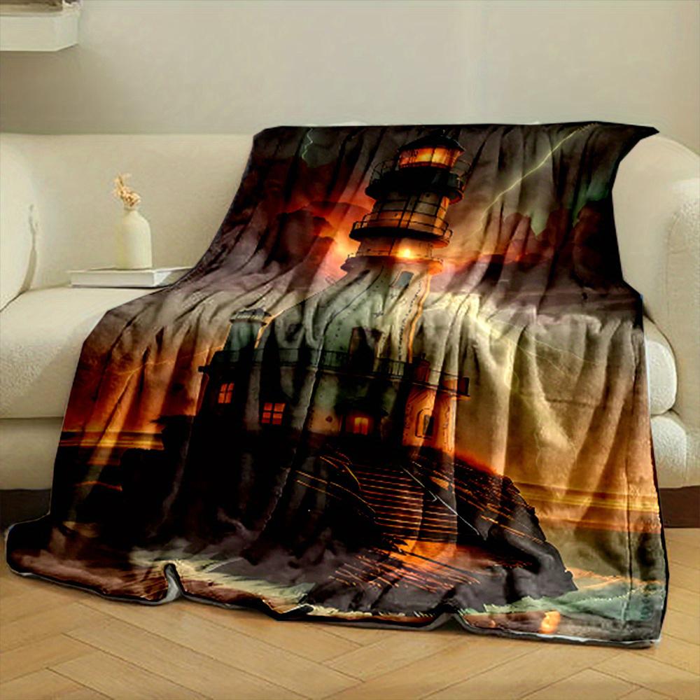 Lighthouse Pattern Fleece Blanket , Warm and comfortable throw blanket sofa bed sofa camping trip, the best gift. 75x90cm
Lighthouse Pattern Fleece Blanket , Warm and comfortable throw blanket sofa bed sofa camping trip, the best gift. 75x90cm