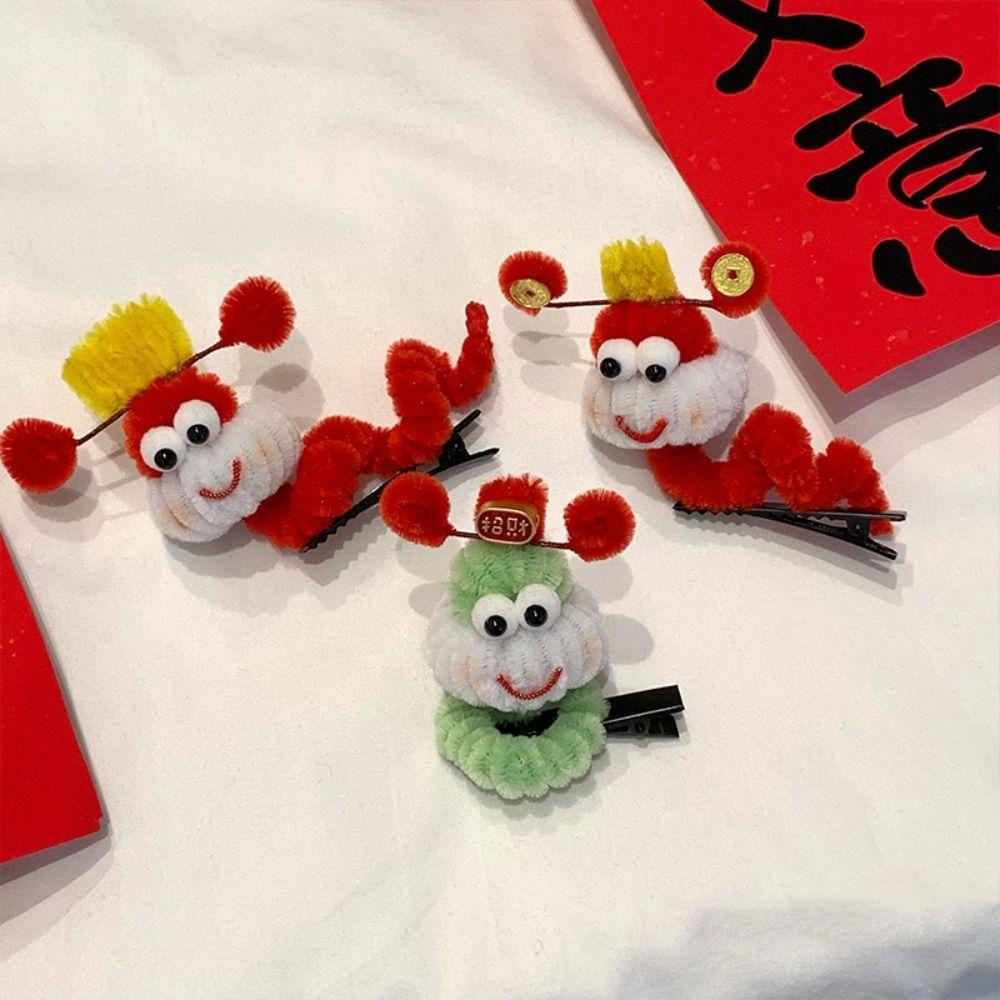 Plush Red Snake Hairpin God of Wealth Cute Animals Hair Clip Chinese New Year Headwear Baby Style 2
Plush Red Snake Hairpin God of Wealth Cute Animals Hair Clip Chinese New Year Headwear Baby Style 2
