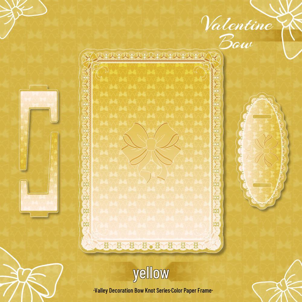 GuMei Valley Decorative Bow Frame: Large Paper Frame and Acrylic Badge Display Stand. Bow Paper Frame (with Base)
GuMei Valley Decorative Bow Frame: Large Paper Frame and Acrylic Badge Display Stand. Bow Paper Frame (with Base)