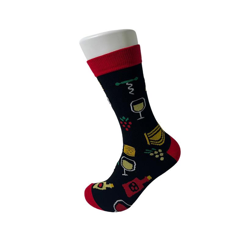 Unisex Cotton Mid-Calf Socks with Wine Glass Design - Breathable, Sweat-Absorbent, Stylish One Size
Unisex Cotton Mid-Calf Socks with Wine Glass Design - Breathable, Sweat-Absorbent, Stylish One Size