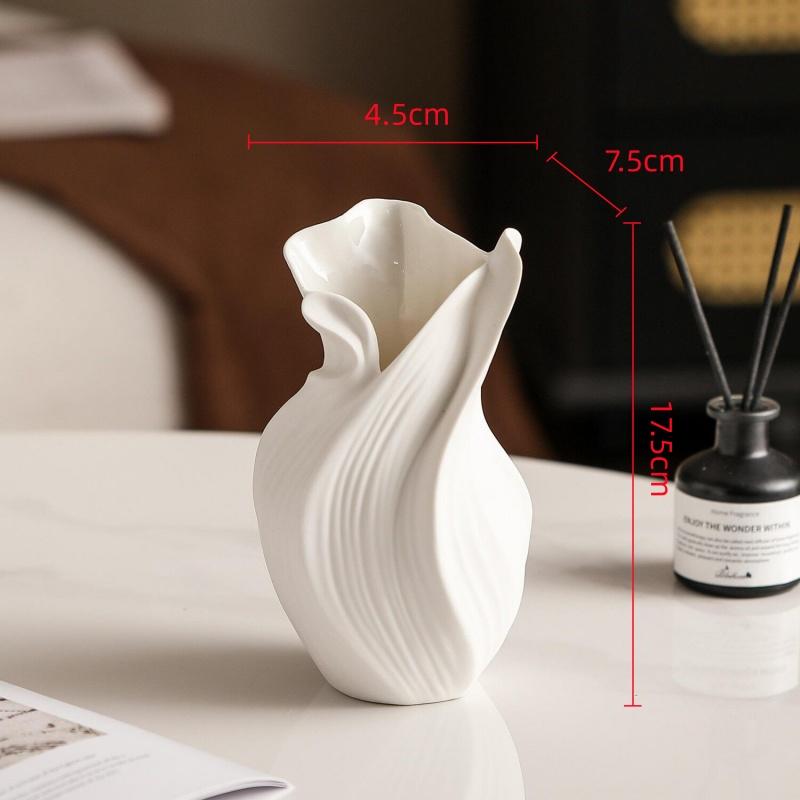 Ceramic Vase Abstract Irregular Folds Handmade Spiral Porcelain Vase Ceramic Handicrafts Flower Vases Flowerpot Vases Pots
Ceramic Vase Abstract Irregular Folds Handmade Spiral Porcelain Vase Ceramic Handicrafts Flower Vases Flowerpot Vases Pots