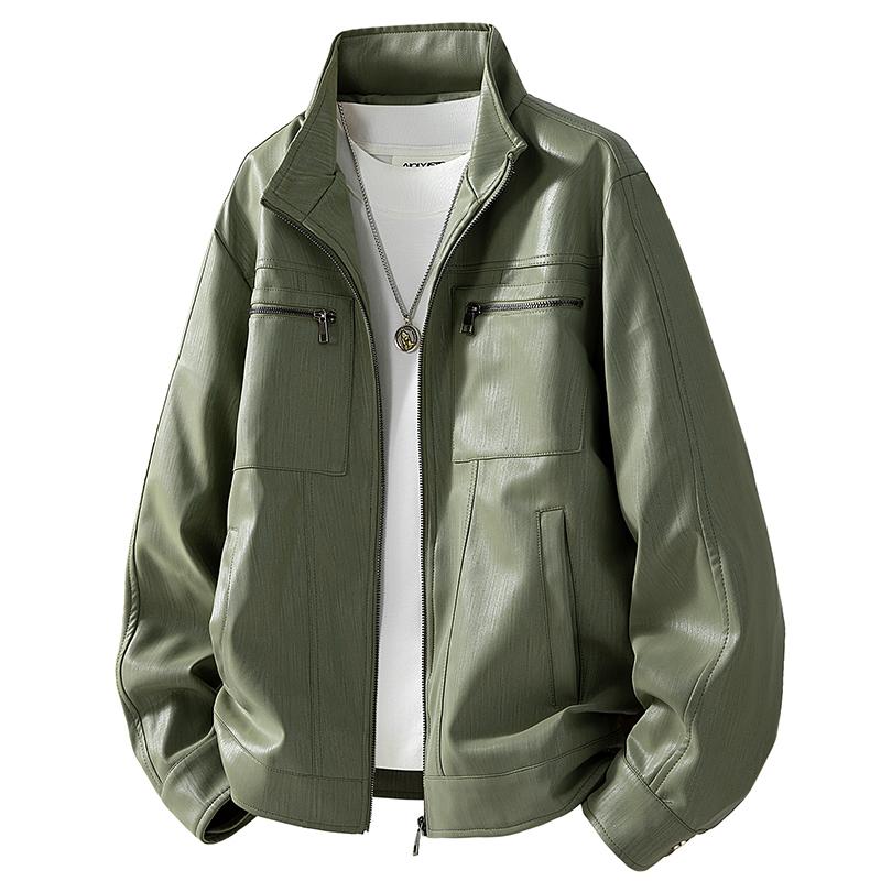 Autumn and Winter American Retro Jacket Stand Collar Pu Leather Jacket Men s Solid Color Zipper Pocket Casual Top XXL
Autumn and Winter American Retro Jacket Stand Collar Pu Leather Jacket Men s Solid Color Zipper Pocket Casual Top XXL