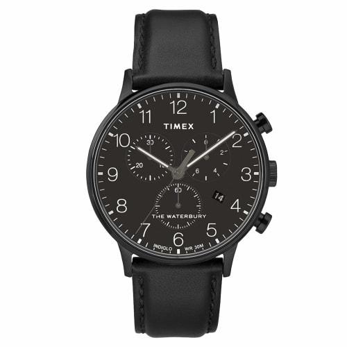 Timex Waterbury Classic Chrono Leather One Size Black/Black
Timex Waterbury Classic Chrono Leather One Size Black/Black