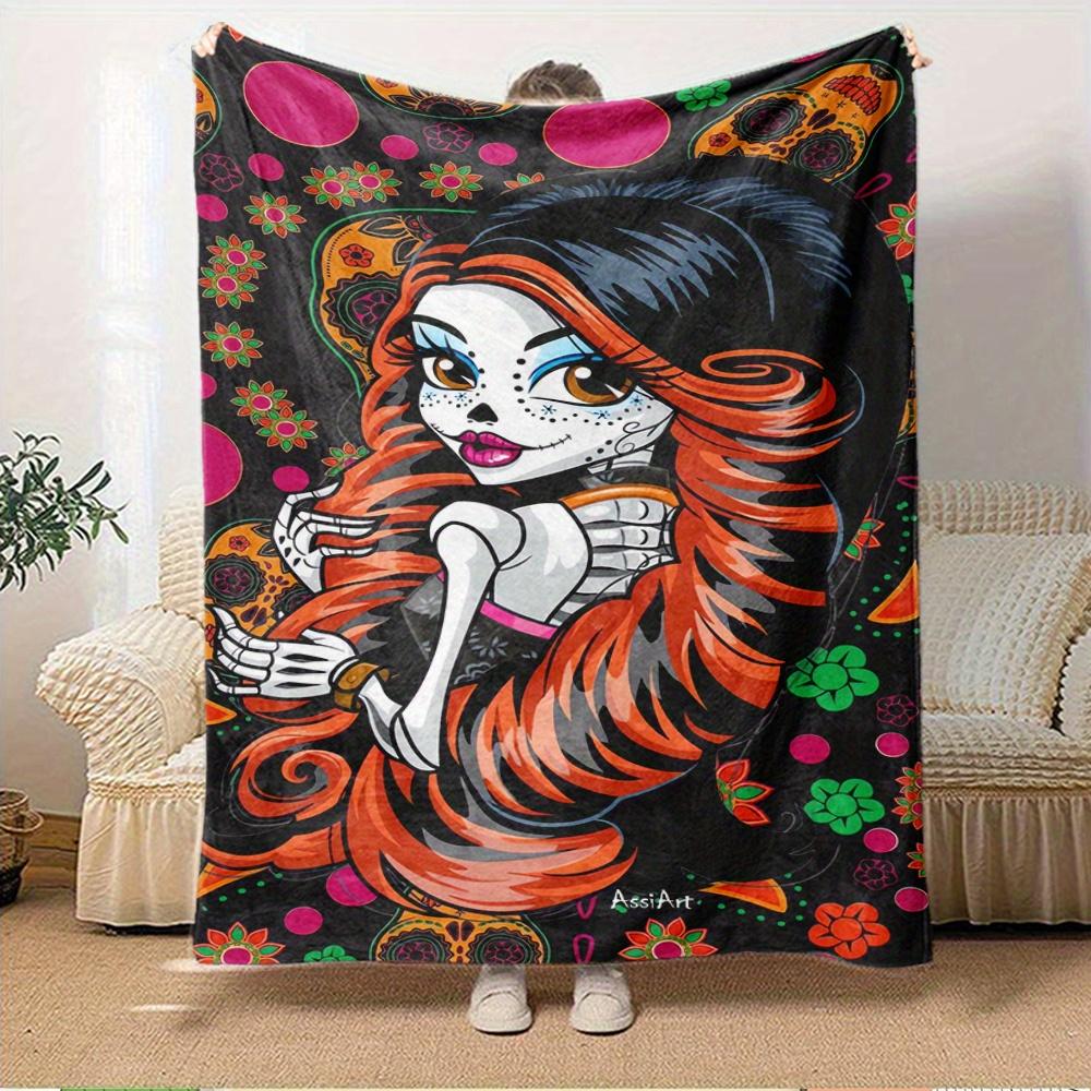 1pc Day_of_the_Dead,Sugar_Skull,Mexican_CultureDigital Print Fleece Blanket - Contemporary Style, Suitable for All Seasons, Perfect for Home 150x180cm
1pc Day_of_the_Dead,Sugar_Skull,Mexican_CultureDigital Print Fleece Blanket - Contemporary Style, Suitable for All Seasons, Perfect for Home 150x180cm