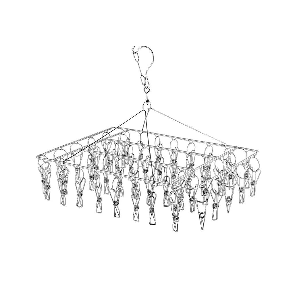 Space-saving Metal Sock Hanger Convenient And Practical Multifunctional Stainless Steel Drying Rack With Hanger
Space-saving Metal Sock Hanger Convenient And Practical Multifunctional Stainless Steel Drying Rack With Hanger