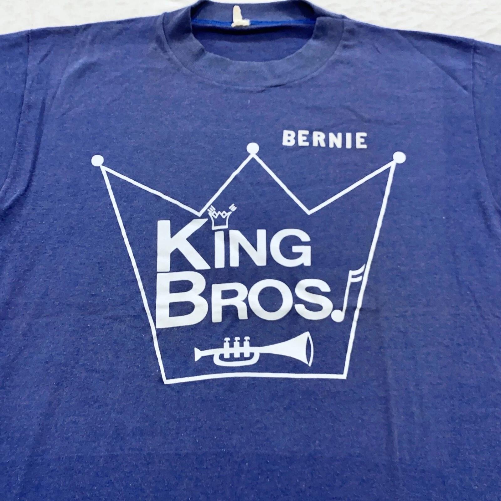 vintage 80s KING BROTHERS BERNIE T-Shirt MEDIUM soft thin jazz band trumpet 4XL
vintage 80s KING BROTHERS BERNIE T-Shirt MEDIUM soft thin jazz band trumpet 4XL