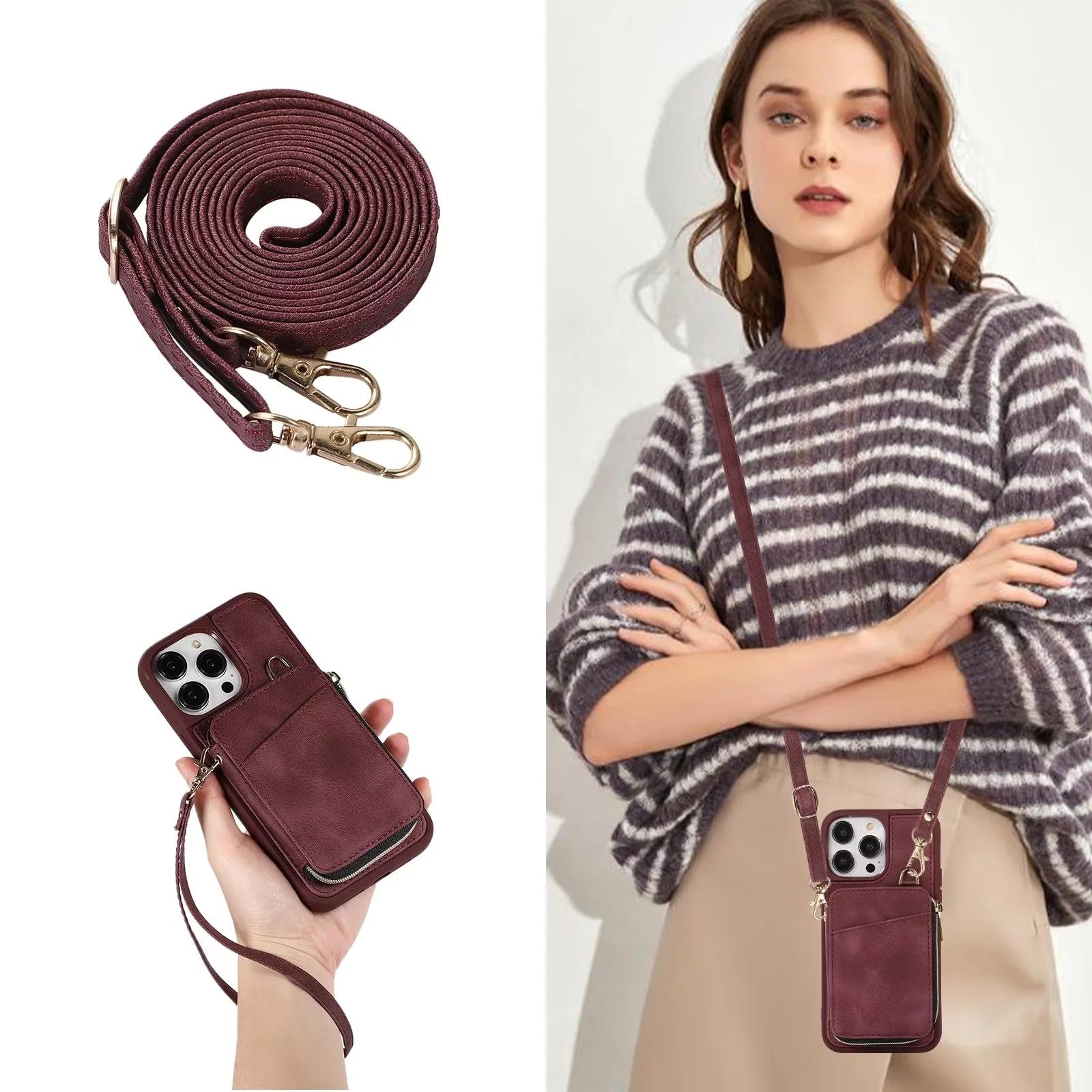 Long Lanyard Flip Leather Phone Case For iPhone 14 15 Pro 13 12 11 XS Max XR SE 7 8 Plus SE 2022 Zipper Wallet Card Back Cover iPhone 15 Pro Max червоний
Long Lanyard Flip Leather Phone Case For iPhone 14 15 Pro 13 12 11 XS Max XR SE 7 8 Plus SE 2022 Zipper Wallet Card Back Cover iPhone 15 Pro Max червоний