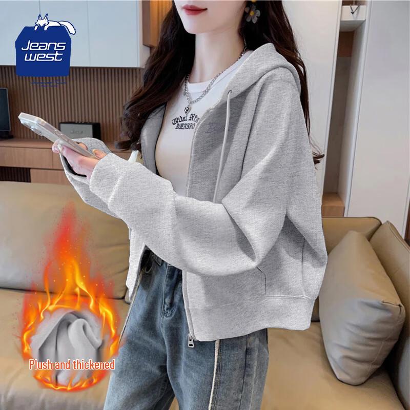 JEANSWEST CLUB Women s Fleece Hooded Zip-Up Sweatshirt L
JEANSWEST CLUB Women s Fleece Hooded Zip-Up Sweatshirt L