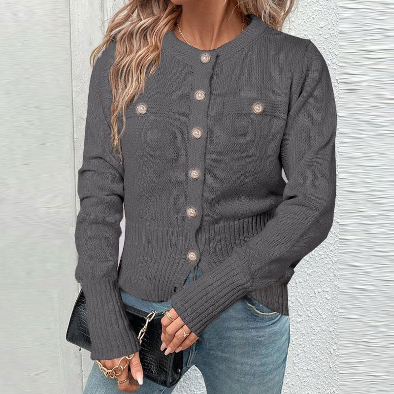 ZANZEA Женский повседневный свитер с круглым вырезом и длинным рукавом, осенний свитер, кардиганы M серый
ZANZEA Женский повседневный свитер с круглым вырезом и длинным рукавом, осенний свитер, кардиганы M серый