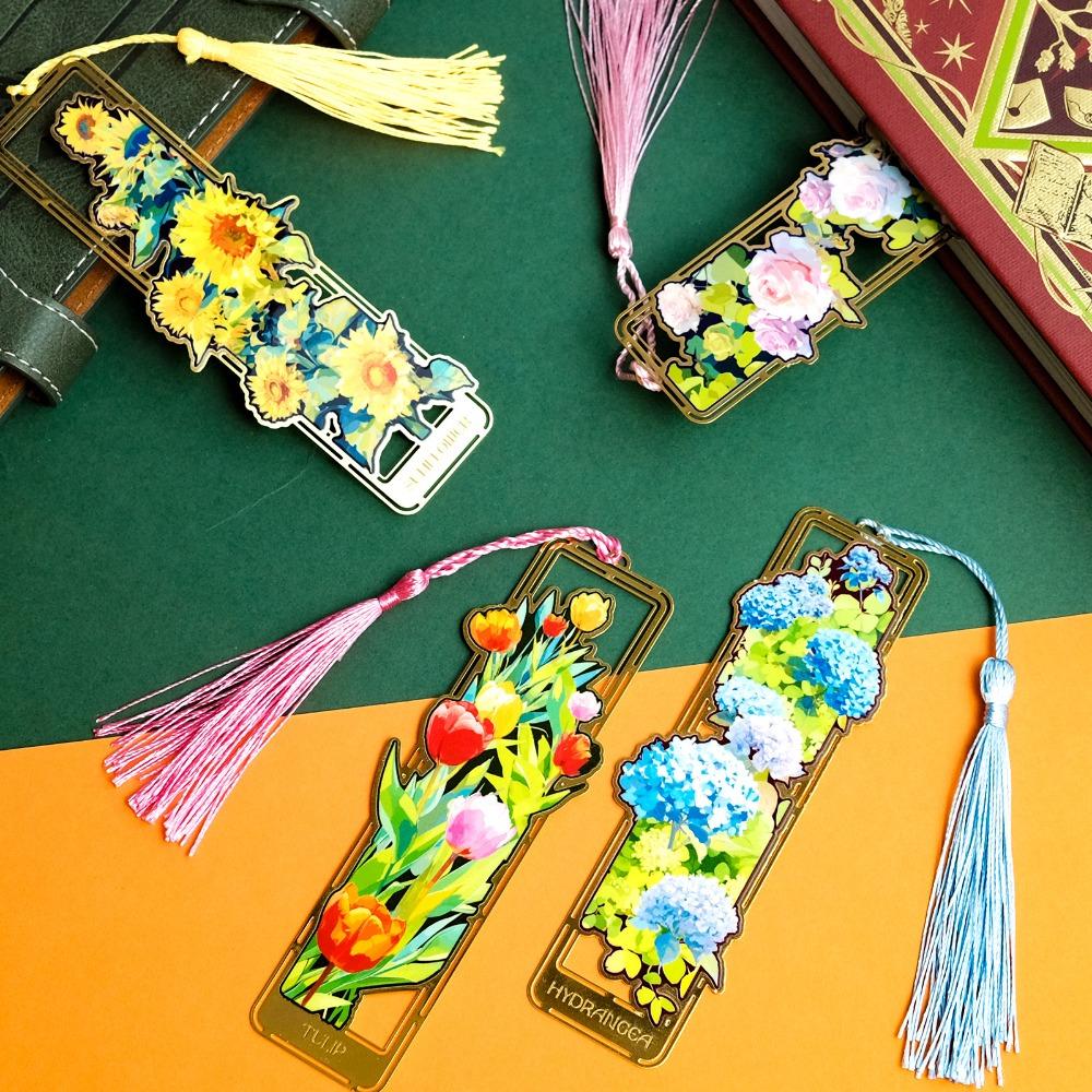 Metal Metal Bookmark Tassel Floral Painting Bookmark Retro Hollow Bookmark Student Style 2
Metal Metal Bookmark Tassel Floral Painting Bookmark Retro Hollow Bookmark Student Style 2