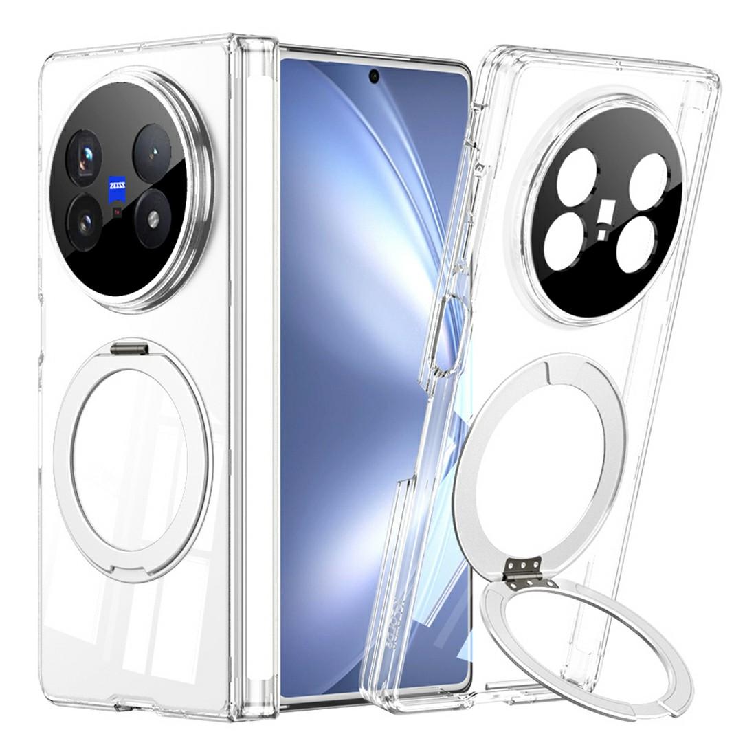 GKK For vivo X Fold5 5G Magnetic Case Rotating Kickstand Hinge Protection Clear TPU Phone Cover
GKK For vivo X Fold5 5G Magnetic Case Rotating Kickstand Hinge Protection Clear TPU Phone Cover