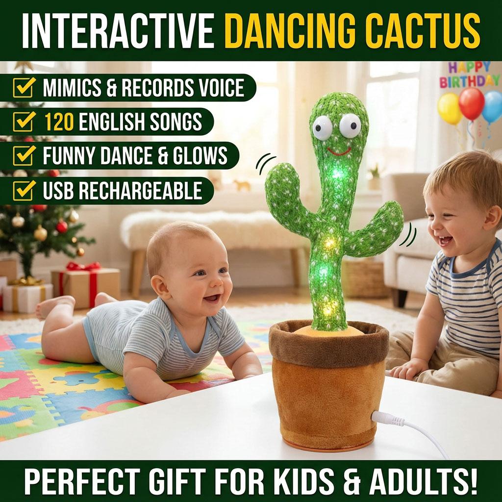 Musical Dancing Cactus Toy Singing 120 English Songs Recording Playback Function Plush Toy for Family Party Kids Gift
Musical Dancing Cactus Toy Singing 120 English Songs Recording Playback Function Plush Toy for Family Party Kids Gift