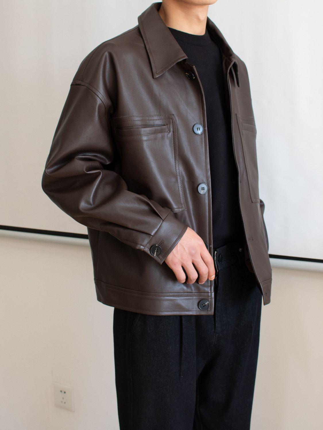 Мужская ретро корейская кожаная мотоциклетная куртка - Весна/Осень, ПУ, Свободный крой, Стильная и красивая XL коричневый
Мужская ретро корейская кожаная мотоциклетная куртка - Весна/Осень, ПУ, Свободный крой, Стильная и красивая XL коричневый