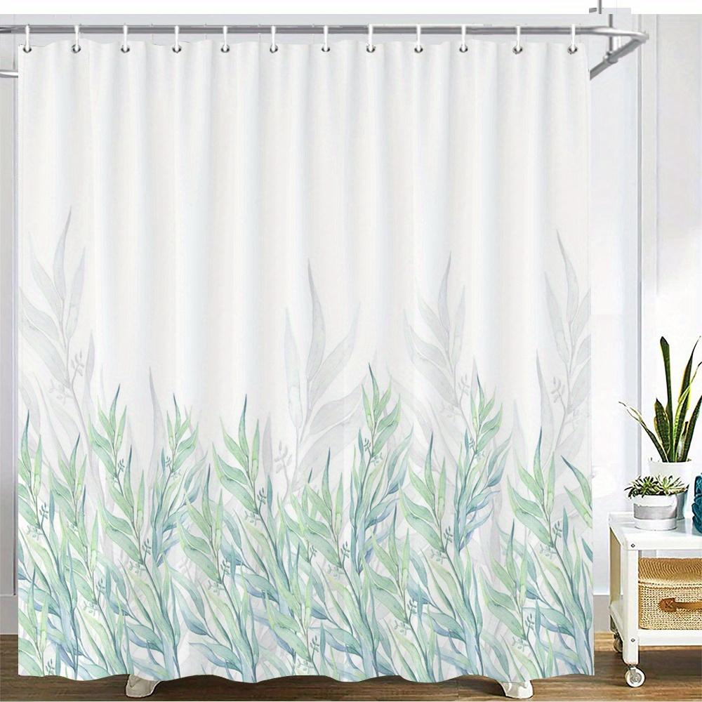 1 Piece Of Exquisite Leaf Shower Curtain - Light Green Leaf Plant Design, Polyester Fabric, Machine Washable, With Hooks W60H190(CM)-1 Pcs
1 Piece Of Exquisite Leaf Shower Curtain - Light Green Leaf Plant Design, Polyester Fabric, Machine Washable, With Hooks W60H190(CM)-1 Pcs