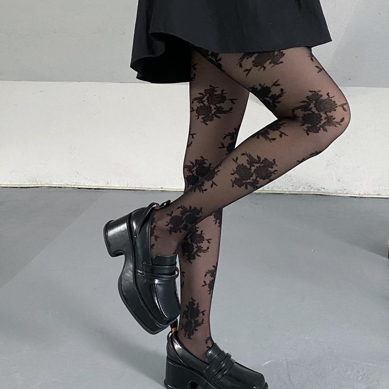 Black Rose Flowers Retro Pantyhose Women Sexy Charming Long Stockings Female White Tights Office Ladies Elegant Leggings Hosiery One Size чорний
Black Rose Flowers Retro Pantyhose Women Sexy Charming Long Stockings Female White Tights Office Ladies Elegant Leggings Hosiery One Size чорний