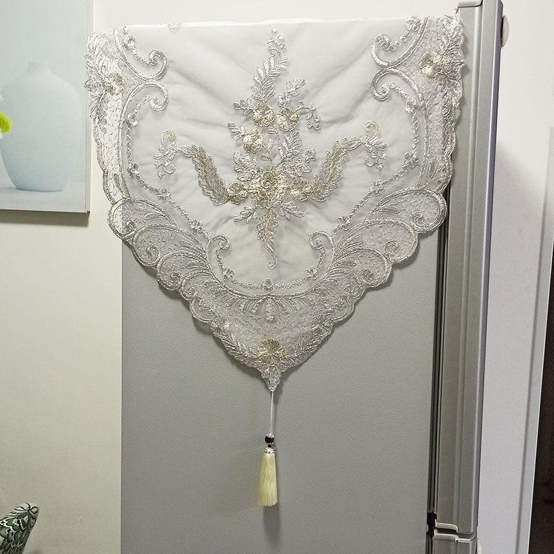 Gray Elegant Refrigerator Cover Cloth Fabric Lace Embroider Three-Dimensional Pattern Freezer Living Room Refrigerator Cover Multi-Purpose Cover Cloth Light gray 54*155cm
Gray Elegant Refrigerator Cover Cloth Fabric Lace Embroider Three-Dimensional Pattern Freezer Living Room Refrigerator Cover Multi-Purpose Cover Cloth Light gray 54*155cm