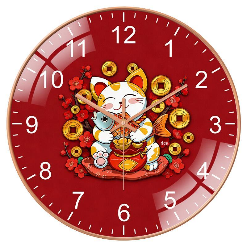 Beckoning Cat Silent Wall Clock for Living Room or Bedroom 8 inch
Beckoning Cat Silent Wall Clock for Living Room or Bedroom 8 inch