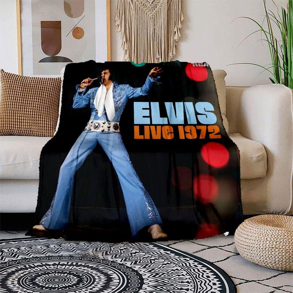 Elvis Presley: Live 1972 Concert DVD Blanket Flannel Throw Blanket for Sofa, Bed, Travel, Camping, Office, Couch, Chair, And Bed Gift for C 150x180cm
Elvis Presley: Live 1972 Concert DVD Blanket Flannel Throw Blanket for Sofa, Bed, Travel, Camping, Office, Couch, Chair, And Bed Gift for C 150x180cm